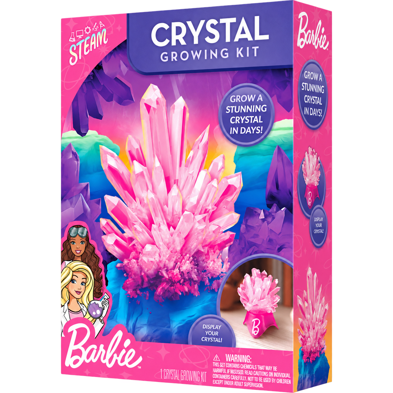 Barbie Crystal Growing Kit packaging